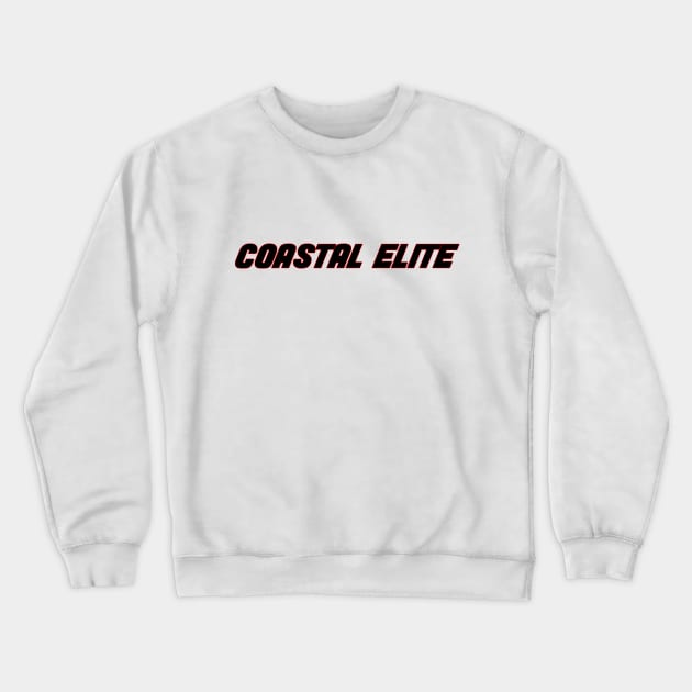 Coastal Elite - Red - Liberal Political Tee Crewneck Sweatshirt by yogacoffeetea